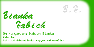 bianka habich business card